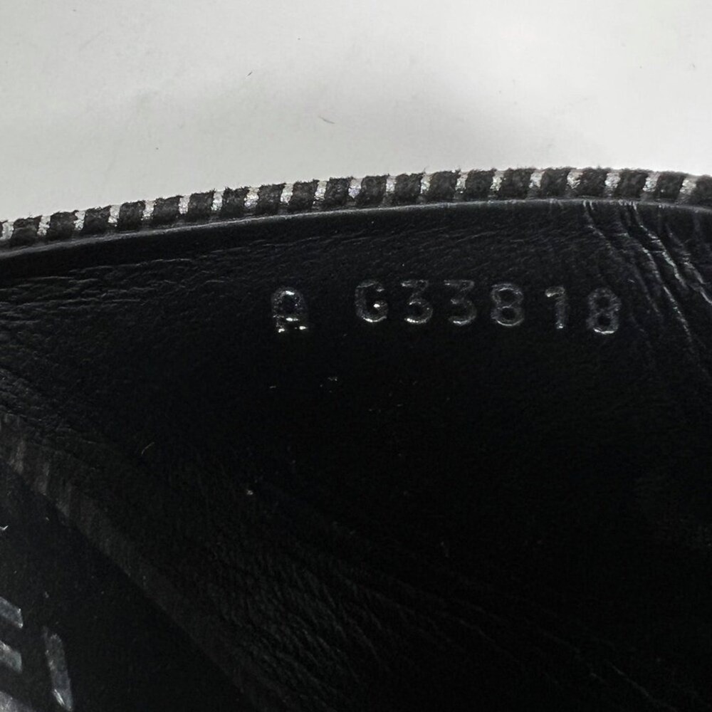 Chanel Mules G33818‎ Laminated Calfskin Silver Black Striped CC Block Heel 40.5 - Picture 7 of 10
